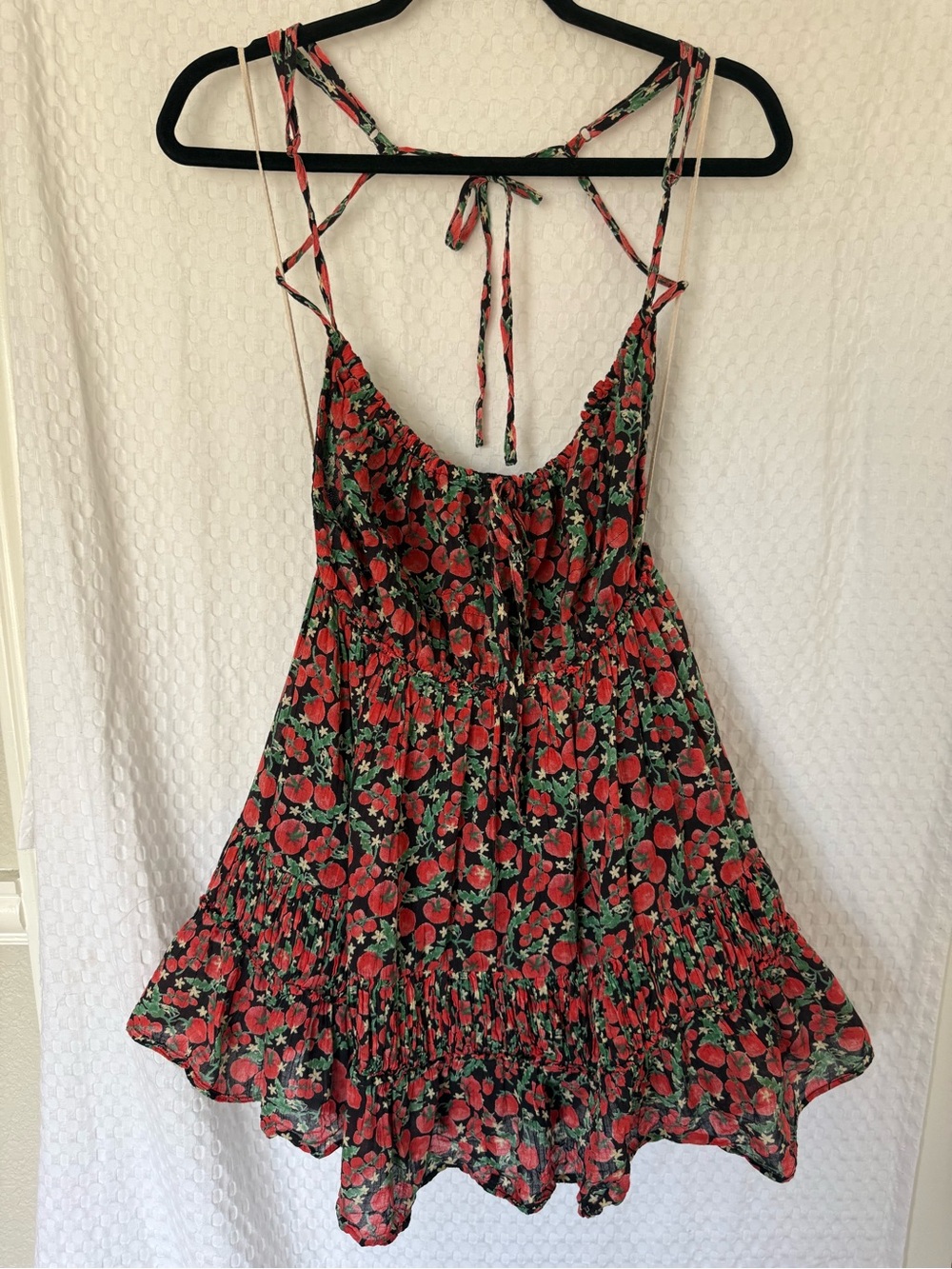 Free People Taking Sides Sheer Printed Mini Dress Roma Combo S - Picture 2 of 9